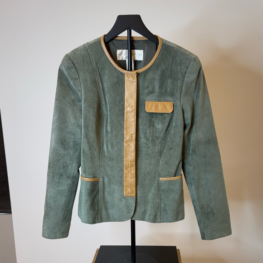 Doncaster Olive and Beige Women's Blazer